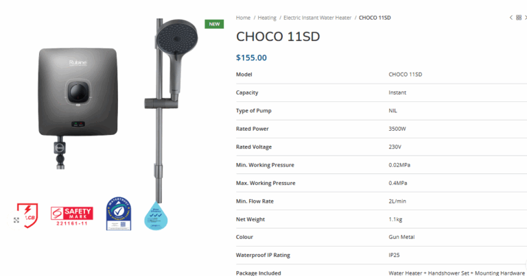 Best Instant Water Heater Singapore: Your Guide to Efficient Home Heating
